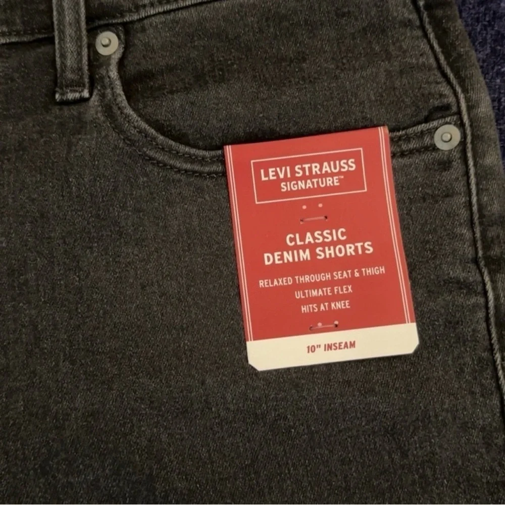 Men's Black Jean Shorts